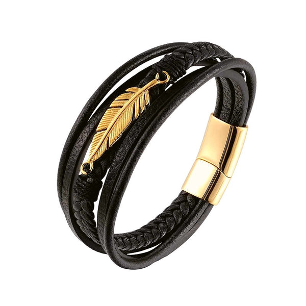 Armband "Feather Gold"