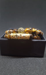 Armband Set "Tigerauge"