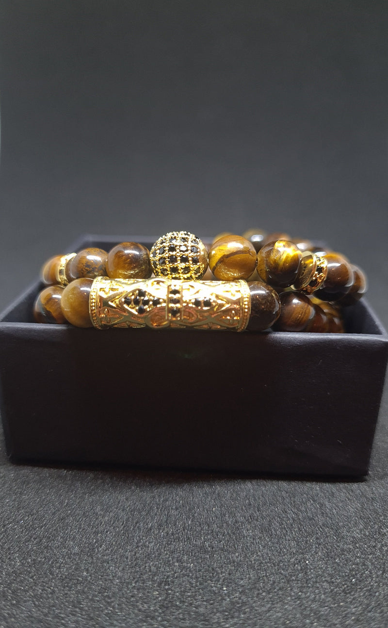 Armband Set "Tigerauge"