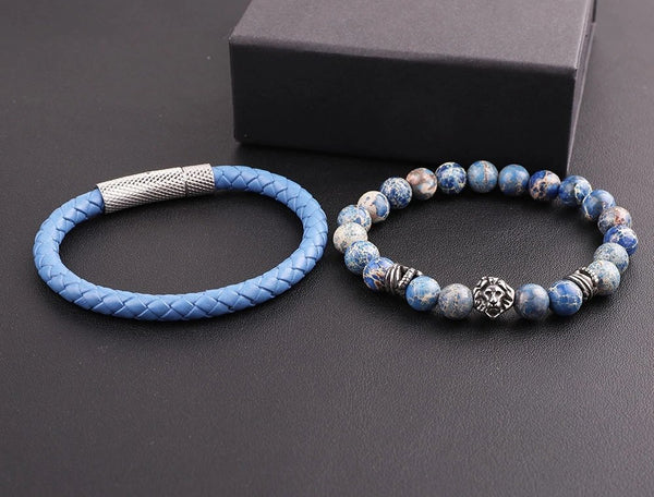 Armband Set " Blue Lion"