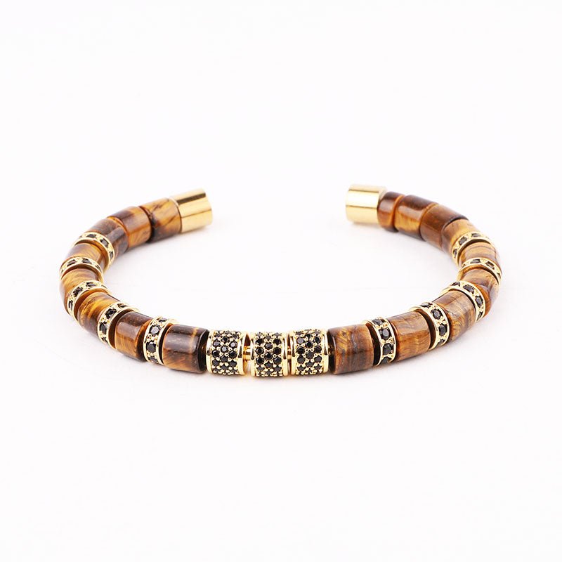 Open Bangle "Tiger's eye"